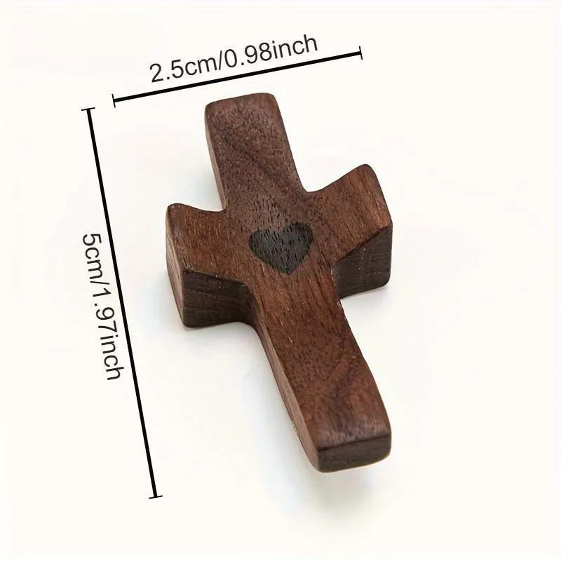 3Pcs Wooden Cross Decorations,Stress Relief Multi- Functional Spiritual Symbols for Home and Office, Great Gift Idea -Religious, Ornaments