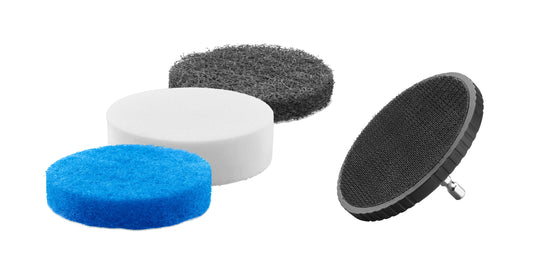 4-Piece Multi-Purpose Scrubber Set, Soft, Medium, Hard